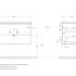 База под раковину подвесная BelBagno ALBANO-800-2C-SO-RNG