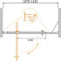 Душевая дверь CEZARES MOLVENO-BA-11-90+20-C-Cr-IV