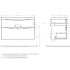 База под раковину подвесная BelBagno MARINO-H60-1000-2C-SO-RW-P
