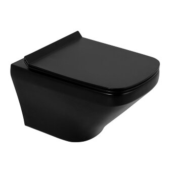 Чаша подвесного унитаза BelBagno SELA BB3201CHR-MB Чаша подвесного унитаза BelBagno SELA BB3201CHR-MB