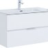 Тумба под раковину Aquanet Алвита New 90 2 ящика, белый матовый