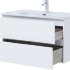 Тумба под раковину Aquanet Алвита New 90 2 ящика, белый матовый