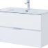 Тумба под раковину Aquanet Алвита New 90 2 ящика, белый матовый