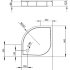 Поддон для душа Radaway Paros A900