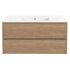 База под раковину Gio 100 подвесная, 2 выкатных ящика soft-close, N.Oak