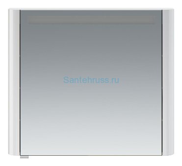 M30MCR0801WG Sensation, зеркало, зеркальный шкаф, правый,80 см, с подсветкой, белый, глянец, шт