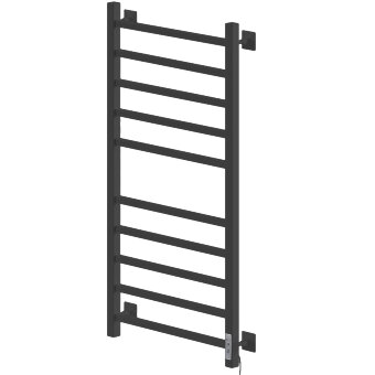 Полотенцесушитель Электрич.кабельный Ника STEP-1 100/50 RAL9005 черный матовый правый тэн