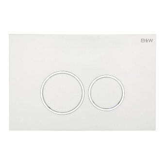 Клавиша смыва B&W WPI-09511 серия RS, цвет: Glossy Ivory (244х162х11)
