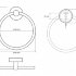Кольцо для полотенец 16 см BEMETA NEO сталь