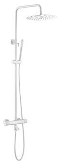 Стойка для душа c термостатом UNO Matt White