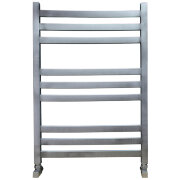 Полотенцесушитель Ника MODERN ЛМ-6 80/50 Matt Antique Silver с вентилями (комплект люкс)