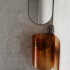 Раковина подвесная прозрачная угловая ABBER Kristall AT2705Opal коричневая