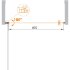 Душевая дверь CEZARES ECO-O-B-1-95-C-Cr