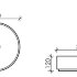 Умывальник чаша накладная круглая Element 390*390*120мм