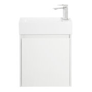 База под раковину подвесная BelBagno KRAFT MINI-500/260-1A-SO-BO-L Bianco Opaco