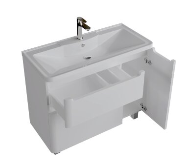 Тумба под умывальник напольная GROSSMAN АДЕЛЬ-90 с 2-я ящ. белая под умывальник АДЕЛЬ 90