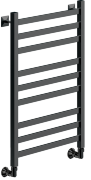 Полотенцесушитель Ника MODERN ЛМ-6 80/50 RAL9005 черный матовый