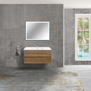 База под раковину Gio 100 подвесная, 2 выкатных ящика soft-close, T.Oak