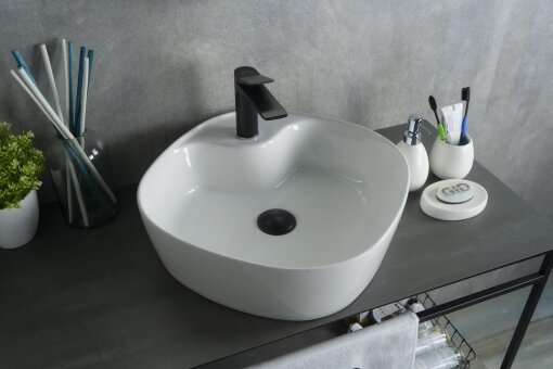 Раковина Gid N9442 51153 накладная белая 44x44x14