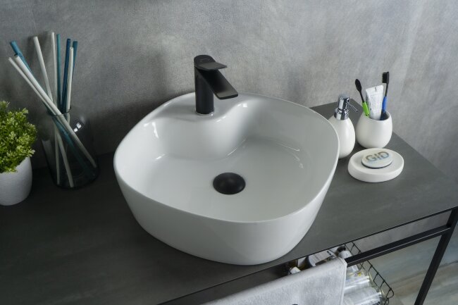 Раковина Gid N9442 51153 накладная белая 44x44x14