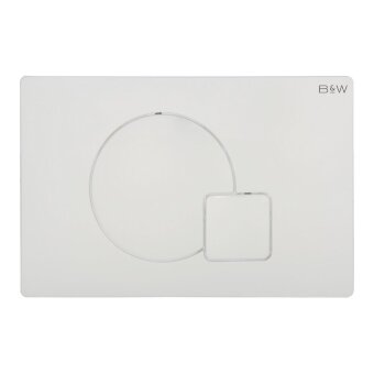 Клавиша смыва B&W WPI-09521 серия Q, цвет: Glossy Ivory (244х162х11)