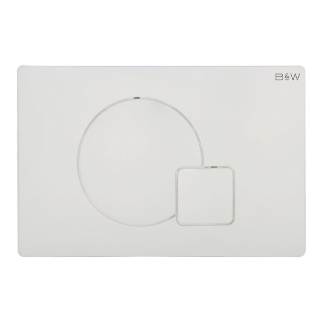 Клавиша смыва B&W WPI-09521 серия Q, цвет: Glossy Ivory (244х162х11)