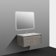 Мебель B&W U909.MR зеркало / LED, сенсорное вкл (1000x25х800)