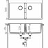 Кухонная каменная мойка 86x50 TOLERO Loft TL-862 черная