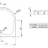 Поддон для душа Radaway Patmos E 100x80 L