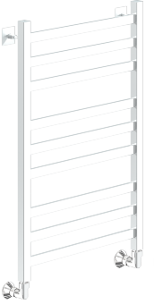 Полотенцесушитель Ника MODERN ЛМ-6 80/50 RAL9016 белый матовый