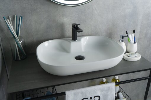 Раковина Gid N9446b 51156 накладная белая 61x42x12.5 Раковина Gid N9446b 51156 накладная белая 61x42x12.5