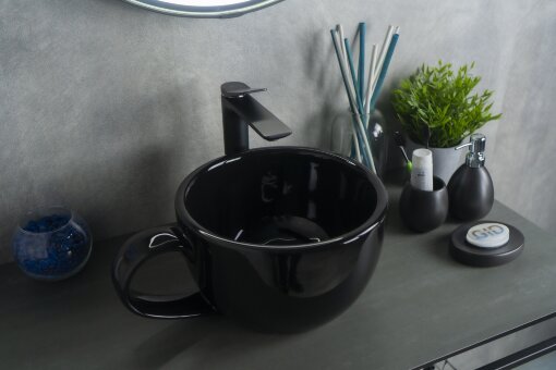 Раковина Gid Nc9077 52230 накладная черная глянцевая 40x30x18 Раковина Gid Nc9077 52230 накладная черная глянцевая 40x30x18