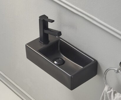 Раковина Gid Bm9270R 62201R подвесная черная матовая 40.5x20.5x10.5