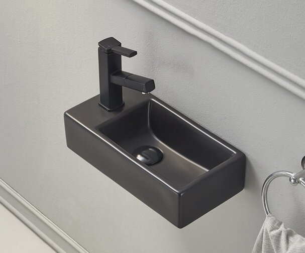 Раковина Gid Bm9270R 62201R подвесная черная матовая 40.5x20.5x10.5