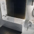 Шторка для ванны складная Roca Capital 1150x1400, прозрачное стекло, xром M4111512M