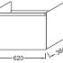 Тумба подвесная без раковины Jacob Delafon Odeon Up EB886-N18