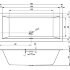 Акриловая ванна Ванна RETHING CUBIC 180x80 PULG&PLAY 180x80x62/44 НОВИНКА 2021!!!