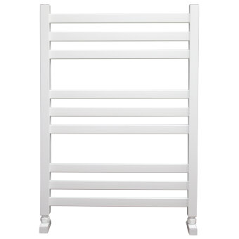 Полотенцесушитель Ника MODERN ЛМ-6 80/50 RAL9016 белый матовый с вентилями (комплект люкс)(-)