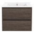 База под раковину Gio 600 подвесная, 2 выкатных ящика soft-close, R.Oak