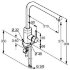 Кухонный однорычажный смеситель KLUDI L-INE