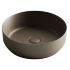Умывальник чаша накладная круглая (цвет Темно-Коричневый Матовый) Element 390*390*120мм