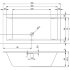 Акриловая ванна Ванна RETHING CUBIC 180x90 PULG&PLAY 180x90x62/49 НОВИНКА 2021!!!