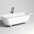 Ванна каменная встраиваемая матовая 180x80 Salini ORLANDA AXIS190 окраска по RAL