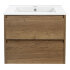 База под раковину Gio 600 подвесная, 2 выкатных ящика soft-close, T.Oak