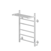 Полотенцесушитель Электрич.кабельный Ника WAY-2 60/40 с полкой RAL9016 белый матовый правый тэн