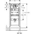 Монтажный элемент Geberit Duofix для писсуара, 112–130 см, универсальная