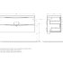 База под раковину подвесная BelBagno MARINO-1200-2C-SO-NL-P