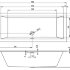 Акриловая ванна Ванна RETHING CUBIC 190x80  PULG&PLAY 190x80x62/48 НОВИНКА 2021!!!