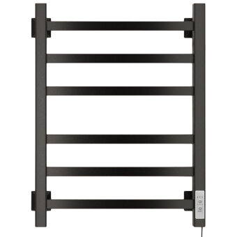Полотенцесушитель Электрич.кабельный Ника STEP-1 60/40 RAL9005 черный матовый правый тэн