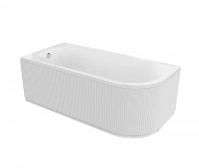 Панель фронтальная Roca Gava 170X80 рифленая, левая, белая ZRU9310312